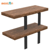 Precio 90 grados en forma de L, soportes para estantes de pared de madera, cocina