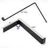 Estante de pared de hierro, soportes de estante metálico para Interior del hogar