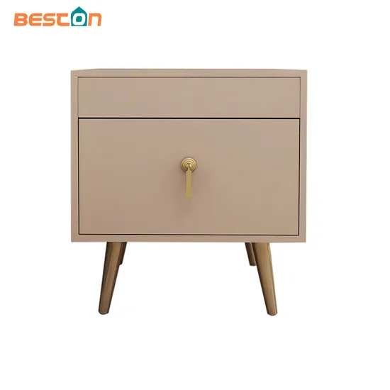 Juego de muebles de dormitorio de estilo moderno para hotel y apartamento, mesita de noche, mesita de noche de madera