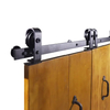 Herrajes para puertas corredizas de granero negras personalizables: solución duradera de acero inoxidable para hogares, oficinas y graneros