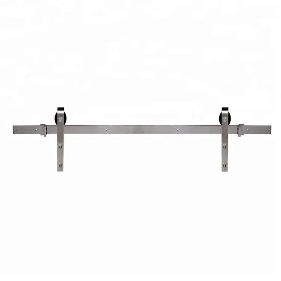Riel para puerta corrediza de granero SS304 de 6 pies de granja rústica - Perchas con rodamientos de bolas para un diseño interior atemporal