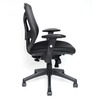 Silla de oficina de tela negra, modelos clásicos de buena calidad tipo B