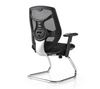 Silla de oficina giratoria de malla de alta tecnología Silla de oficina de tela negra