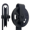 Kit de herrajes para puerta corredera de granero industrial rústico de 6.6 pies | Ruedas POM y de acero al carbono de 250 libras | para puertas de madera/metal y uso comercial/doméstico