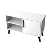 Gabinete de almacenamiento con panel de madera de diseño moderno, soporte para TV con 3 estantes