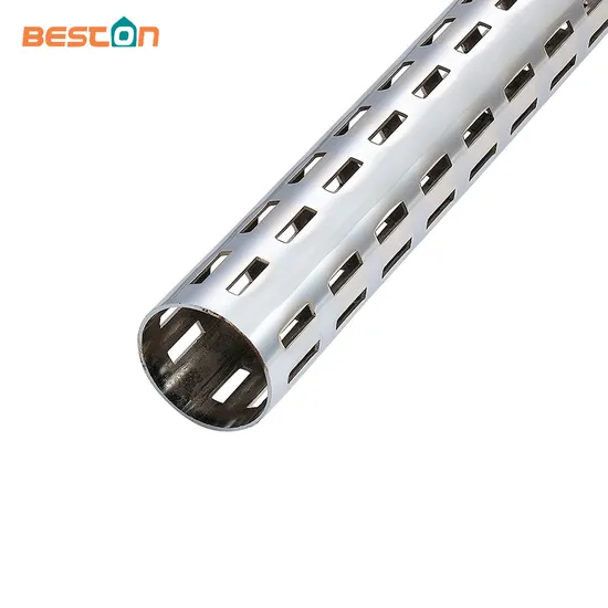 Tubo redondo cromado para exhibición de mercancías de tienda, accesorios de estante de tubo de exhibición de acero