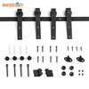 Kit de herrajes para puerta doble corredera Mini Barn para armario, caja y armario