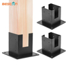 Soporte de ángulo recto de 4 vías de acero inoxidable 4X4, Hardware del kit de bricolaje para pérgola/cenador
