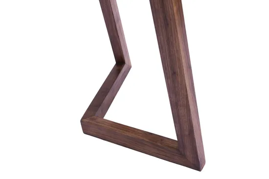 Patas de escritorio de estilo rústico de nogal negro macizo hechas a mano para muebles de granja