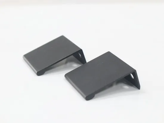 Herrajes para muebles de dormitorio, tirador de borde de cajón de armario de cocina cromado de aleación de aluminio