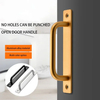 Manija de aluminio para gabinete, manija de puerta corredera para puerta de balcón, de vaivén