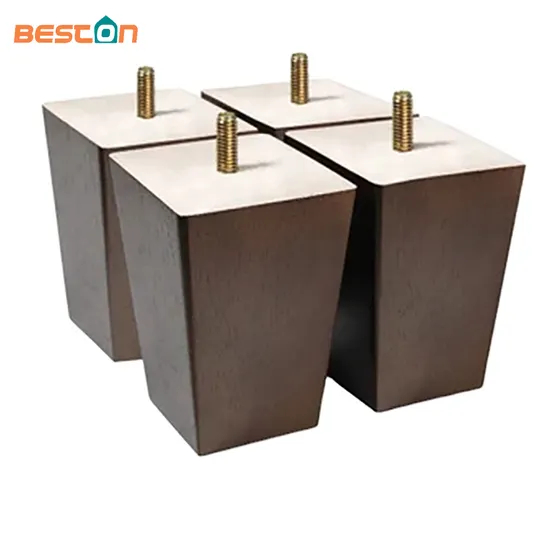 Patas para muebles de madera maciza de 4 pulgadas, color antiguo, paquete de 4 para sofá, gabinete, cómoda, sillón reclinable y uso comercial