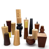 Patas de muebles de madera maciza negras cónicas personalizadas para sofá, cama, mesa y muebles para el hogar | Patas de soporte de madera de alta calidad.