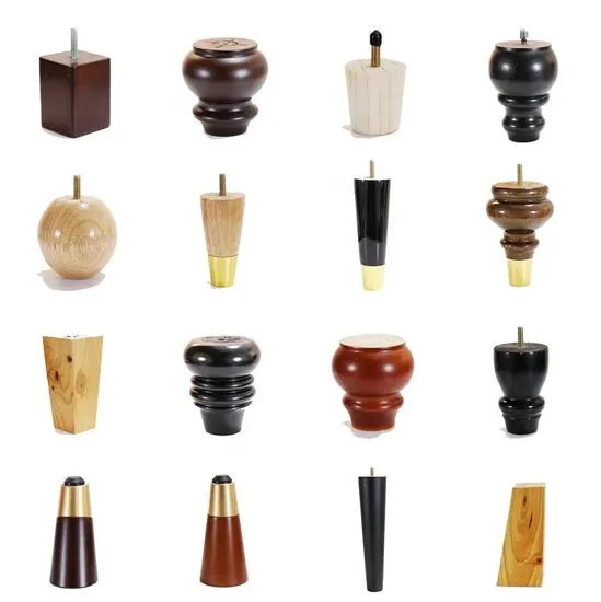 Patas modernas para muebles de madera maciza con soporte resistente: ideales para sofás, sillas y decoración del hogar de ocio | Proveedor mayorista