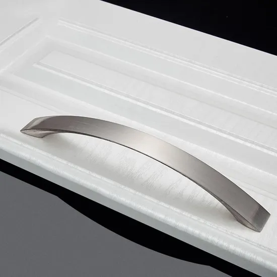 Manija de hardware de fundición a presión de aluminio, manija de gabinete de cocina cepillada con níquel de aleación de aluminio