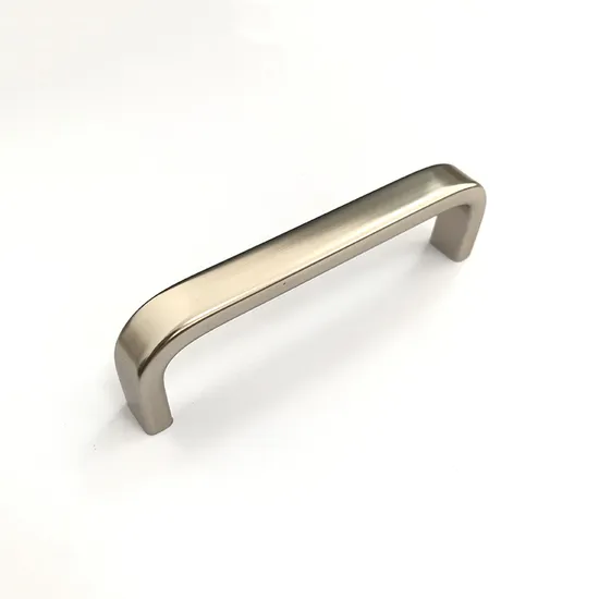 Tirador curvado en forma de U para cajón de armario de cocina, muebles de perfil de aleación de aluminio