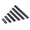 Accesorios para muebles de aluminio, tiradores para cajones de guardarropa, tirador negro mate para armario de cocina
