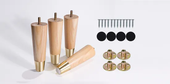 Patas modernas para muebles de madera maciza: venta al por mayor para sofás, gabinetes, camas y muebles comerciales