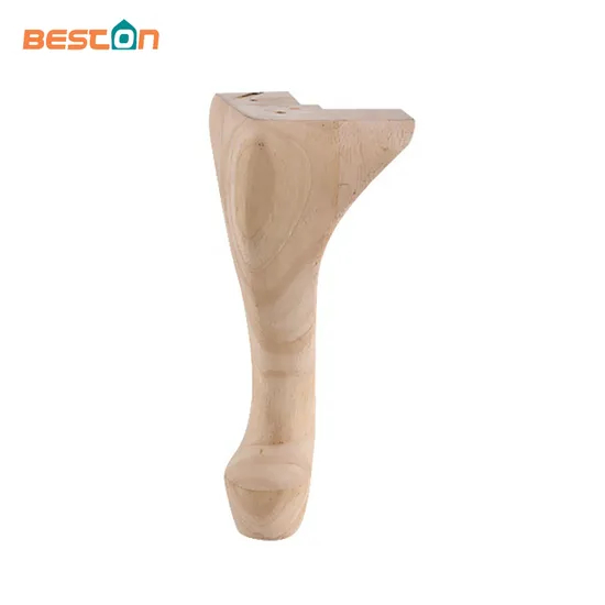 Patas boutique para sofás y sillas de madera maciza de 250 mm: estructura ajustada con textura clara | Proveedor mayorista de patas para muebles