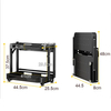 Estante de almacenamiento de especias de pared plegable de metal negro