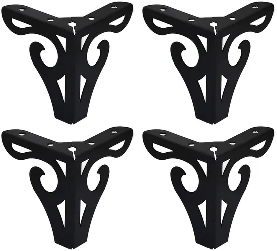 Patas redondas ajustables de metal para muebles – Patas centrales de repuesto gruesas y resistentes para camas, sofás, armarios y listones de mesa