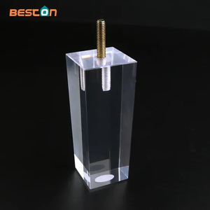 Fabricantes de patas de sofá de muebles de acrílico transparente