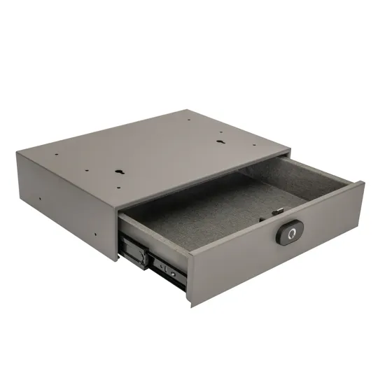 Caja fuerte para cajón de joyería con cerradura de huella dactilar, cajas fuertes ocultas para cajón de finanzas de hotel