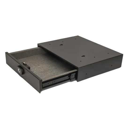 Caja fuerte para cajón de joyería con cerradura de huella dactilar, cajas fuertes ocultas para cajón de finanzas de hotel