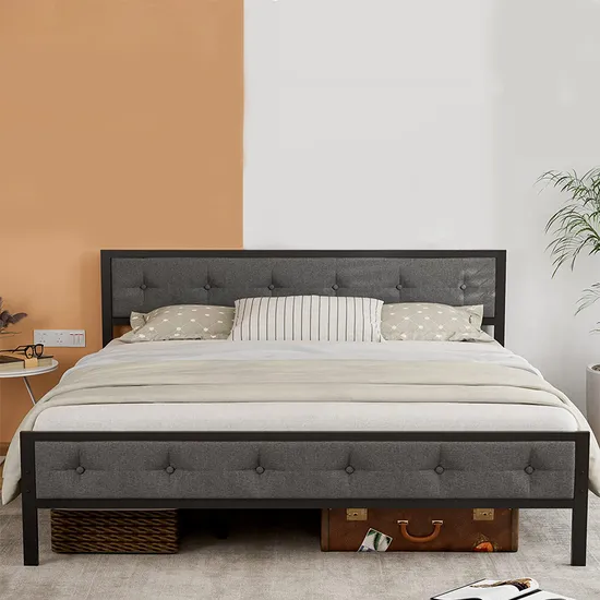 Estructura de cama California King de metal