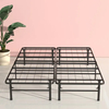 Marco de cama de plataforma de muebles de metal plegable doble de 14 pulgadas