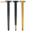 Silla cónica Oro Hierro Latón Muebles de acero Patas de mesa de centro de metal