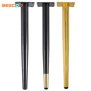 Silla cónica Oro Hierro Latón Muebles de acero Patas de mesa de centro de metal