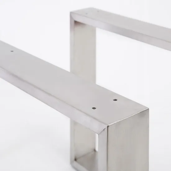 Patas de mesa de metal en forma de U cónicas al mejor precio de nueva llegada