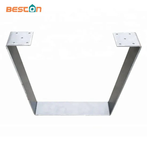 Patas de mesa de metal en forma de U cónicas al mejor precio de nueva llegada