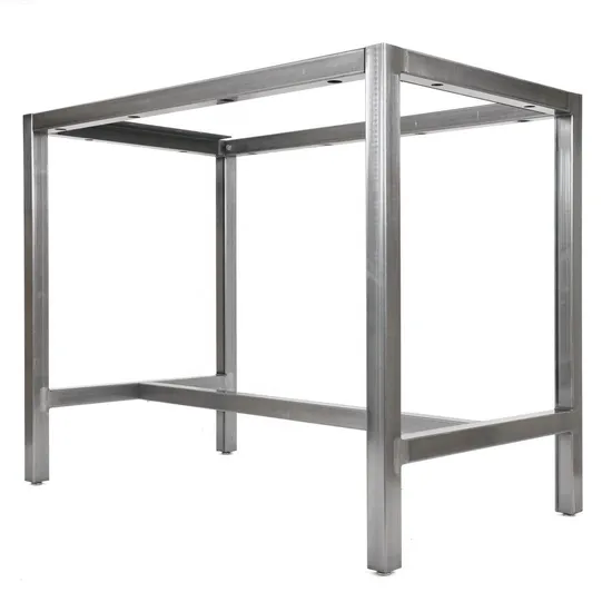 Escritorio de oficina moderno, mesa de comedor para ordenador portátil, marco de mesa de acero