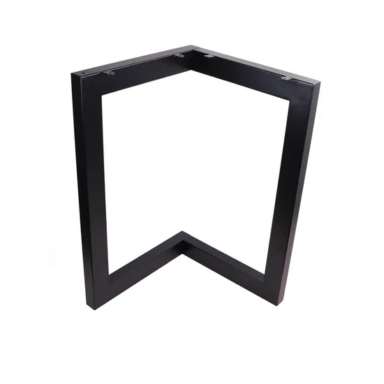 Patas de banco con base de mesa de centro de acero en forma de L