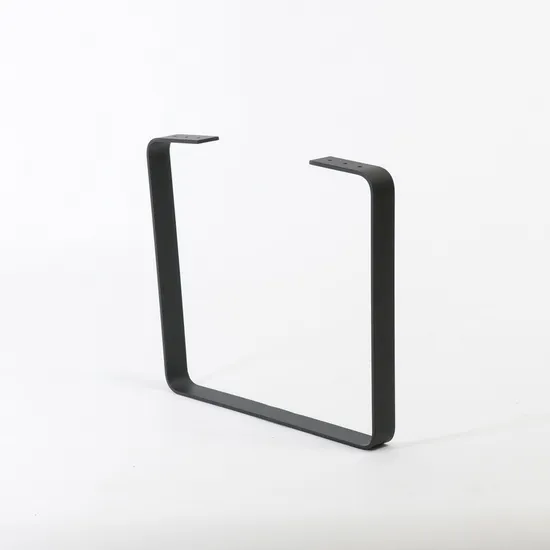 Patas de mesa de centro de acero con patas hermosas para muebles de oficina en forma de U