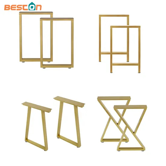 Muebles al por mayor de metal para mesa de comedor X patas para mesa