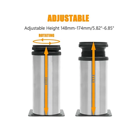 Patas elevadoras para muebles, patas ajustables para cocina, sofá moderno, patas de sofá de Metal