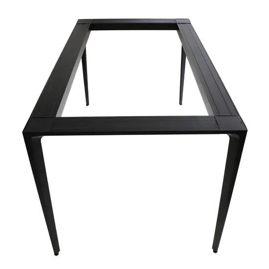 Muebles Oficina Comedor Escritorio Metal industrial Aleación de aluminio Vidrio Mármol Patas de mesa