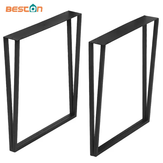 Patas de mesa de acero para muebles en forma de U, patas de mesa de metal