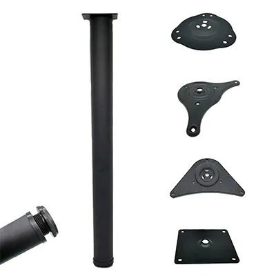 Patas de mesa de metal ajustables en altura de 28 pulgadas de alto