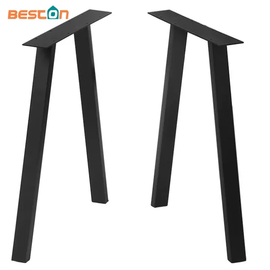 Pata de mesa de comedor de metal industrial de hierro forjado de nuevo estilo