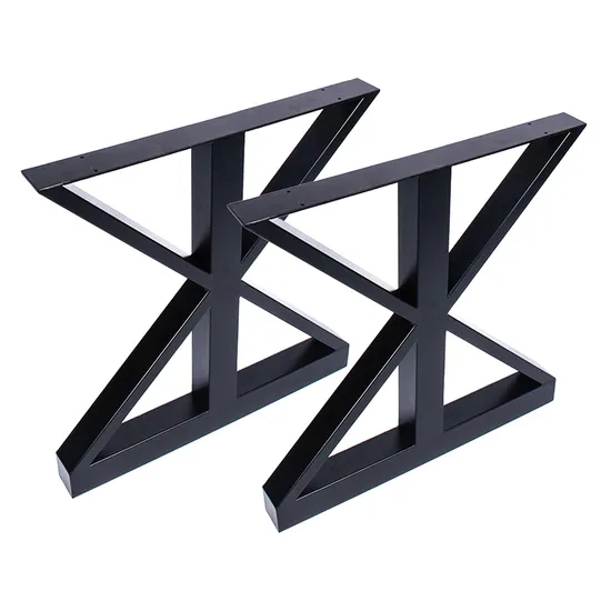 Patas de mesa de comedor de metal para muebles industriales al por mayor de acero y hierro