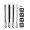 Patas de mesa de tubo redondo de hierro fundido de metal para mostrador de muebles