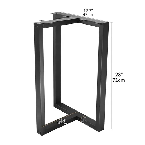 Fabricación de café, comedor, trabajo, sala de conferencias, sección en caja, patas de mesa de acero y metal