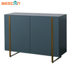 Gabinete lateral de entrada de madera maciza de pared neoclásico chino moderno de lujo con almacenamiento