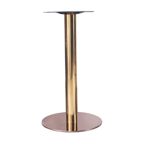 Muebles Restaurante Café Comedor Chrome Tulip Base de mesa de metal de acero inoxidable moderna