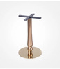 Muebles Café Comedor Cromo Tulipán Metal moderno Acero inoxidable Base de mesa dorada