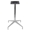 Base de mesa cruzada de aleación de aluminio para mesa de restaurante para ventas